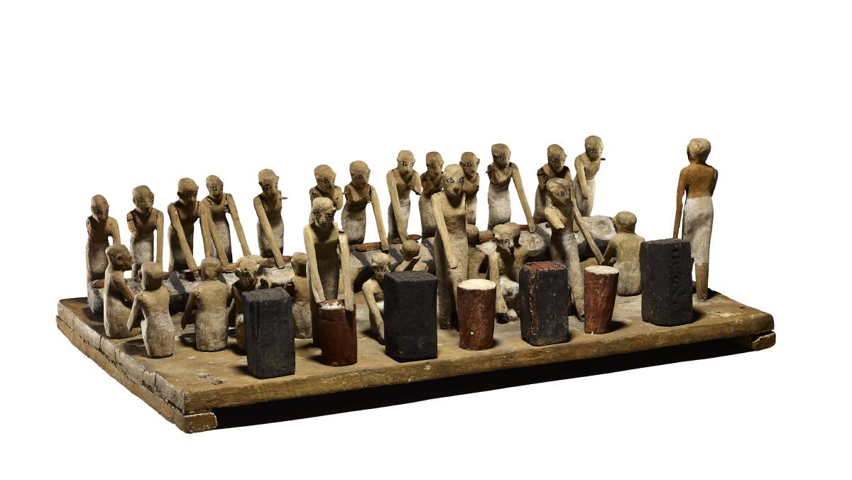 ANCIENT: The model of brewers is set to be on display at the Queensland Museum this year. the Egyptian Mummies: Exploring Ancient Lives exhibition opens in March. Photo: British Museum