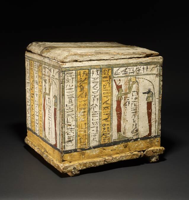 FASCINATING: The canoptic chest will be one of almost 200 various Egyptian objects on display at the Queensland Museum. Photo: British Museum