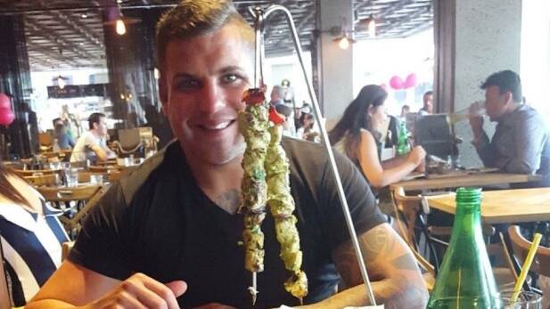 Christopher James at Criniti's in Manly on Valentine's Day. Photo: Supplied