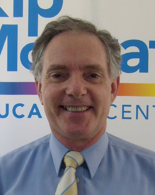 START WITH BASICS: Robert Bingham, director of Kip McGrath Cleveland and Capalaba, can help students to climb the maths ladder. 