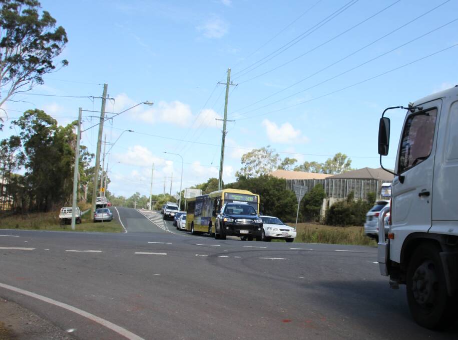 The Giles Road intersection with Cleveland-Redland Bay Road is one of the black spots due for an upgrade. PHOTO: Judith Kerr