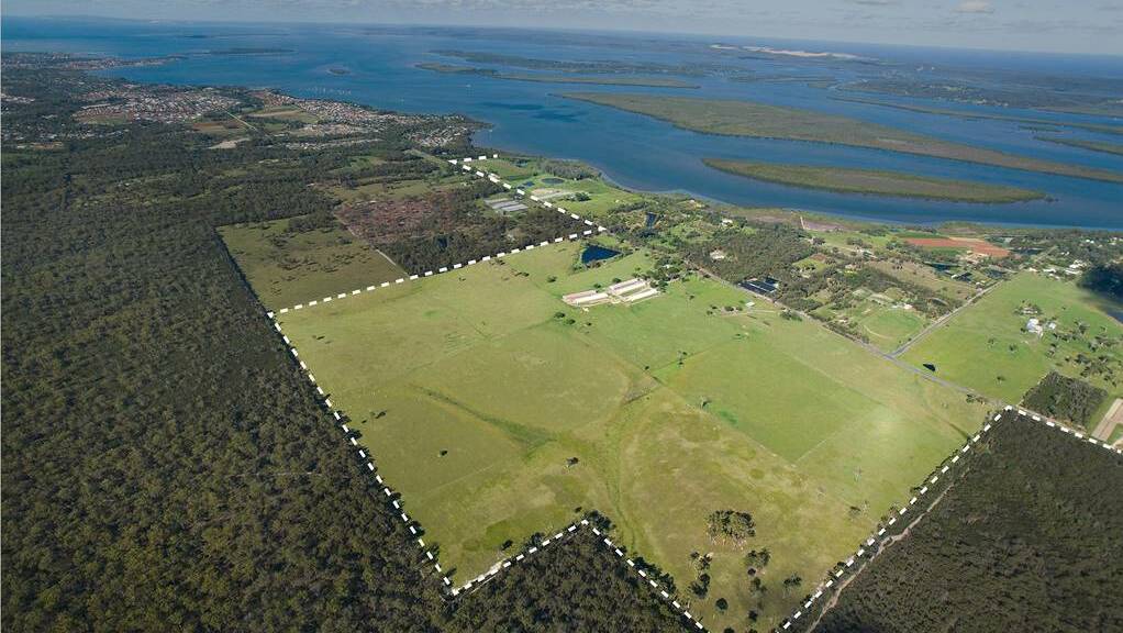 An aerial view of the proposed development. Photo: Shoreline
