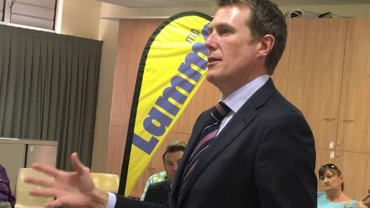 Social Services Minister Christian Porter visited the Donald Simpson Centre, where he doled out more than $78,000 to charities and their volunteers. PHOTO: Judith Kerr
