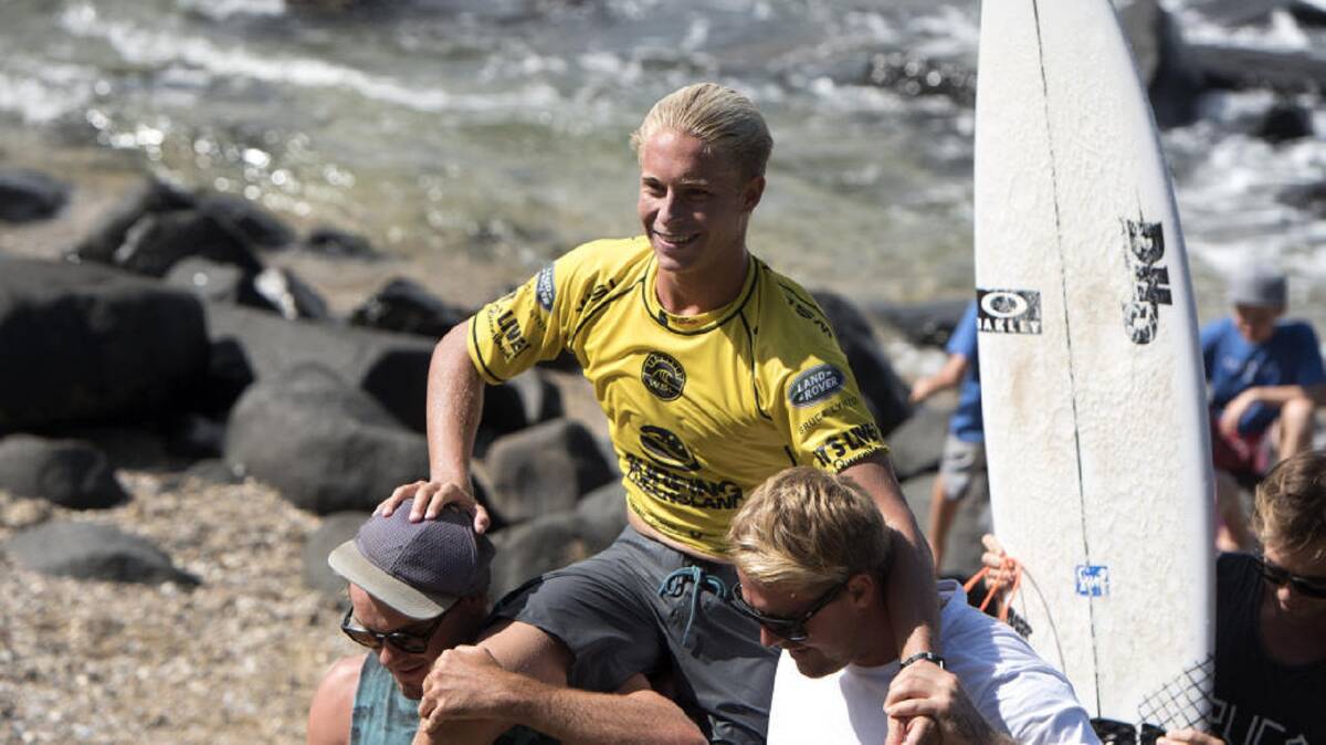 STRADBROKE Island surfer Ethan Ewing has risen to fourth ranking in Australasia in the World Surf League after winning the Burleigh Pro at the Gold Coast in January.