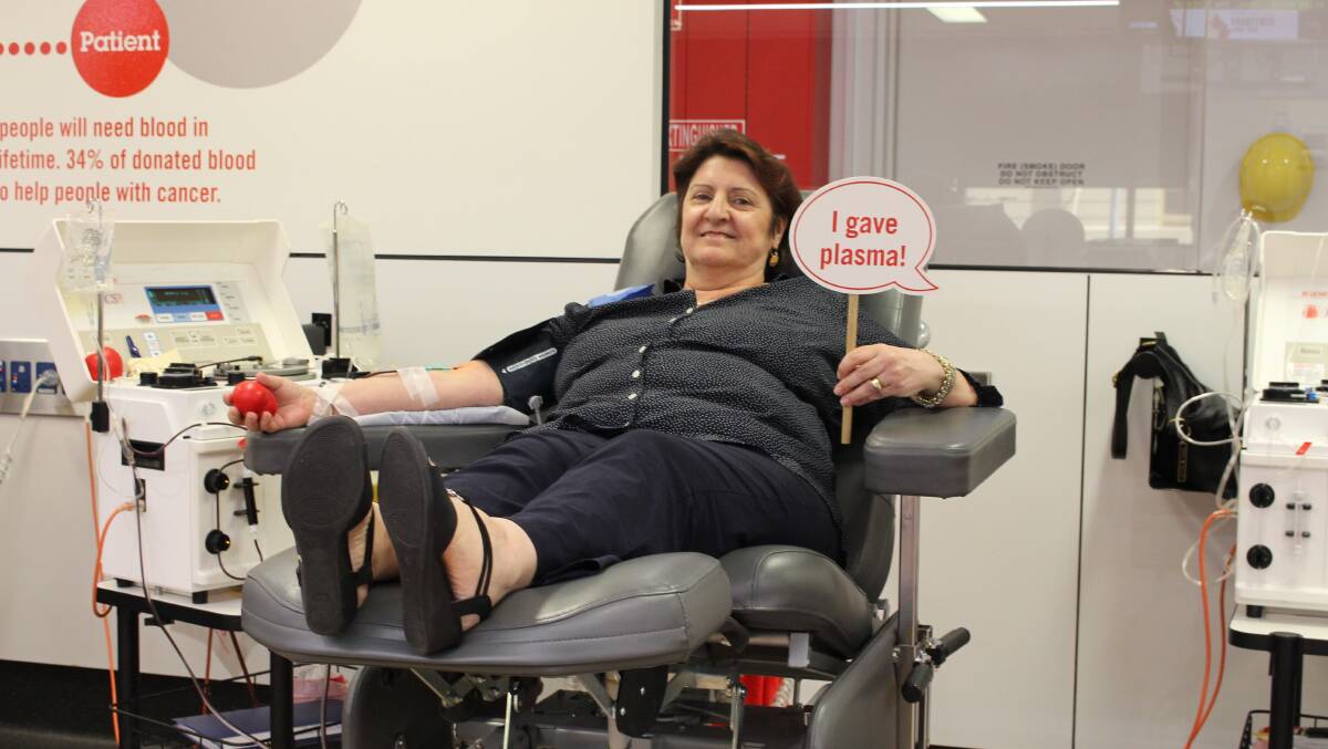 RARE: Julie Young, of Alexandra Hills, has been thanked by the Red Cross for donating plasma to help pregnant mothers and their developing babies. Photo: Supplied