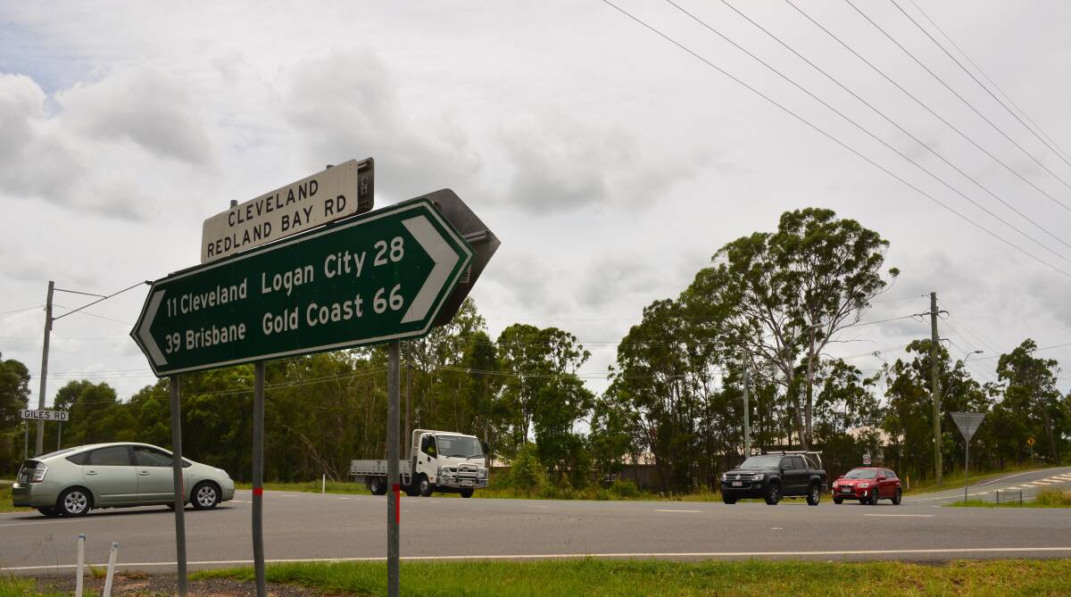 DEADLY PLACE: The Giles Road intersection at Redland Bay where a fatal accident occurred in February. Work on improvements will not start until next year and a local developer will contribute.