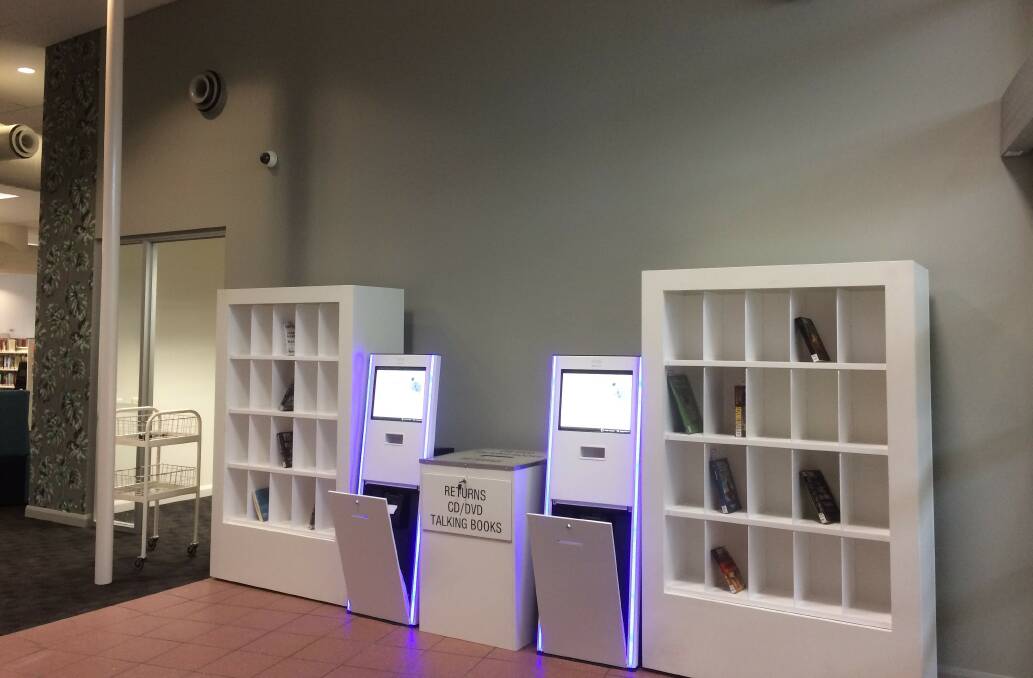 BRAND NEW: New book return systems at the Capalaba library.