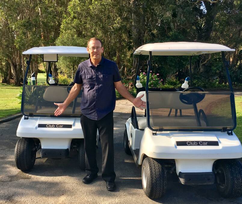 BUGGY SOLUTION: Electric golf buggies should be allowed as transport on three Moreton Bay islands, says Redland candidate Peter Dowling.