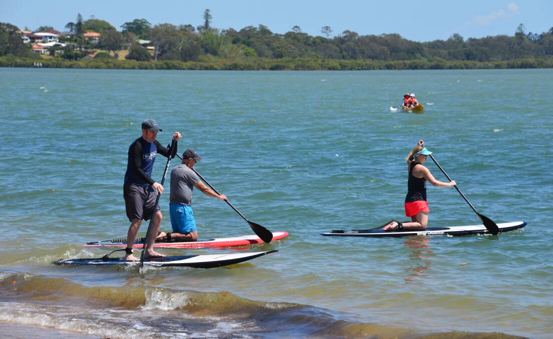 FUN DAY: Paddle board fun at Raby Bay. A half day family event has been organised by Redland City Council.