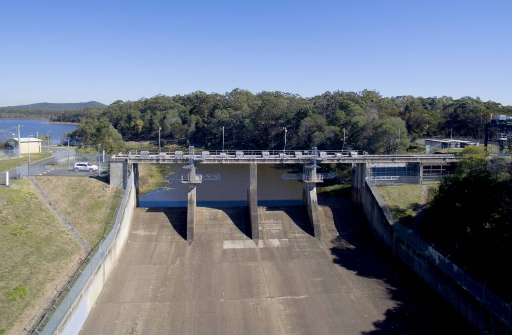 DAM AFFAIR: Leslie Harrison Dam as it was originally built without gates.
