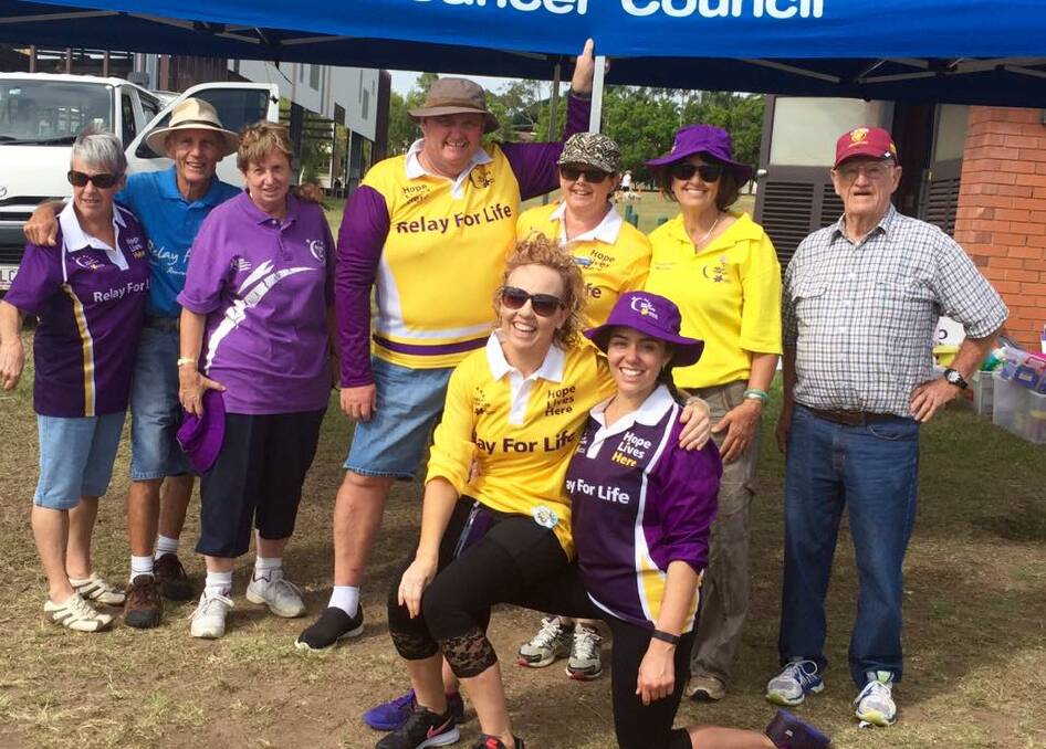 RUN FOR LIFE: Committee and extras at a previous Relay for Life event.
