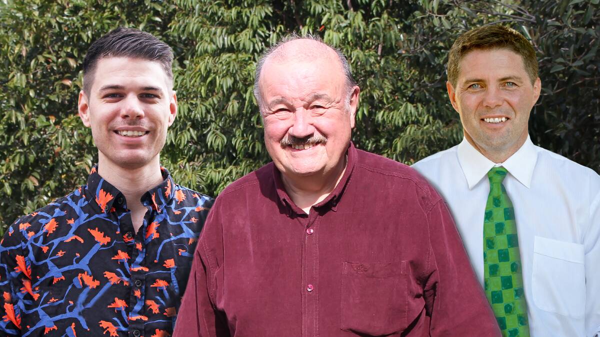 OPPOSING TOONDAH: Greens candidates Joshua Sanderson, David Keogh and Brad Scott.
