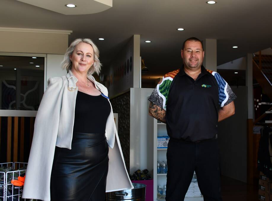 COMPANY GROWS: Redlands Chamber of Commerce president Rebecca Young and chief executive Adam Williams at Ormiston.