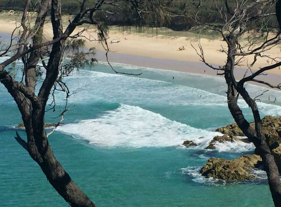 TOP PLACE: Main Beach North Stradbroke Island pictured from the Gorge Walk.