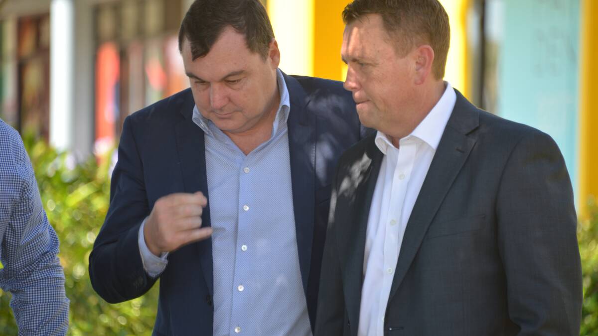 COMPLAINT DISMISSED: Former Redlands MP Matt McEachan with opposition treasury spokesman Scott Emerson. Both lost their seats at the last election.