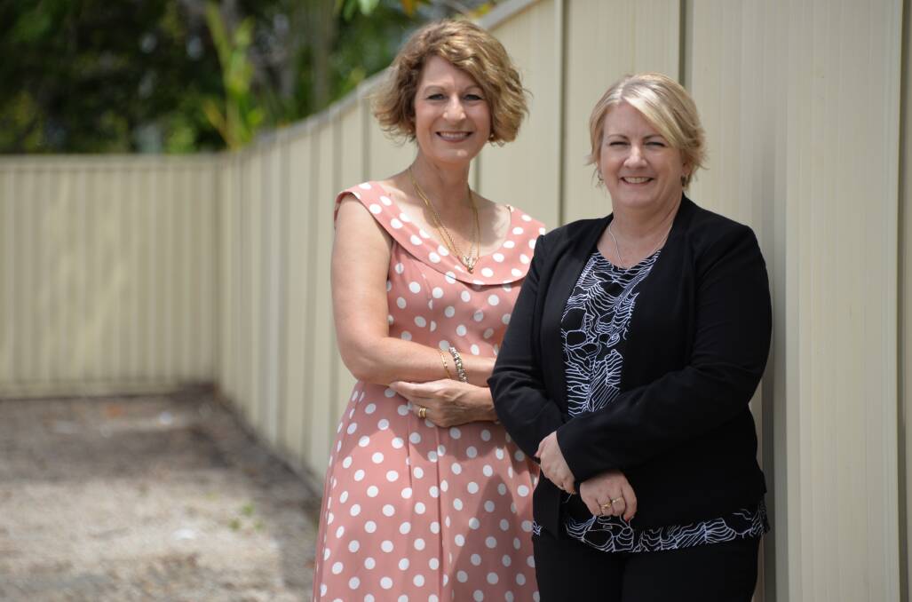 SOD TURNED: Multicap chief executive Joanne Jessop and Disability Services Minister Coralee O'Rourke at the Alexandra Hills site.