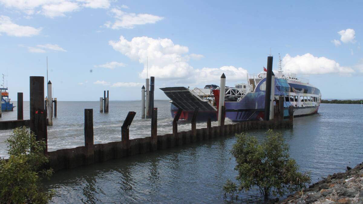 busy place: Former Redland councillor and professional fisherman Frank Bradley says there is ample room for ferries and barges to manoeuvre at Toondah Harbour.  