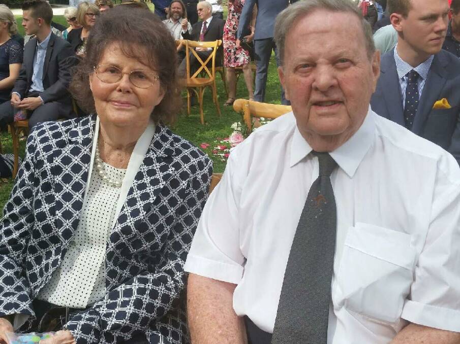 HAPPY COUPLE: It was love at first sight for Robin Eastgate and Peter Uscinski who are about to celebrate their 60th wedding anniversary. 