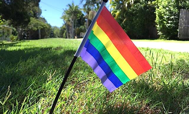 FLAG IN THE GROUND: Redland residents want to petition Bowman MP Andrew Laming on equality in marriage.