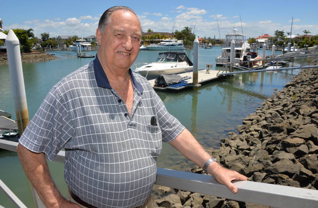 CANAL DISPUTE: Raby Bay resident George Harris says Redland City Council should not charge resident for repairs on structure that it approved many years ago.
