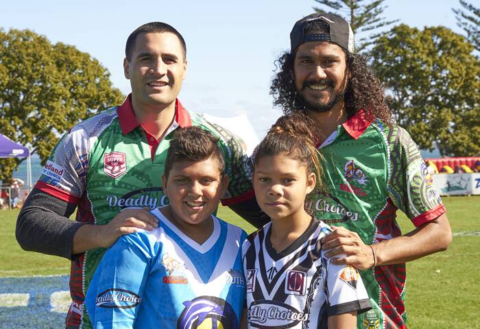 DEADLY CHOICES: Local kids get to hang out with some of the bigger folk.