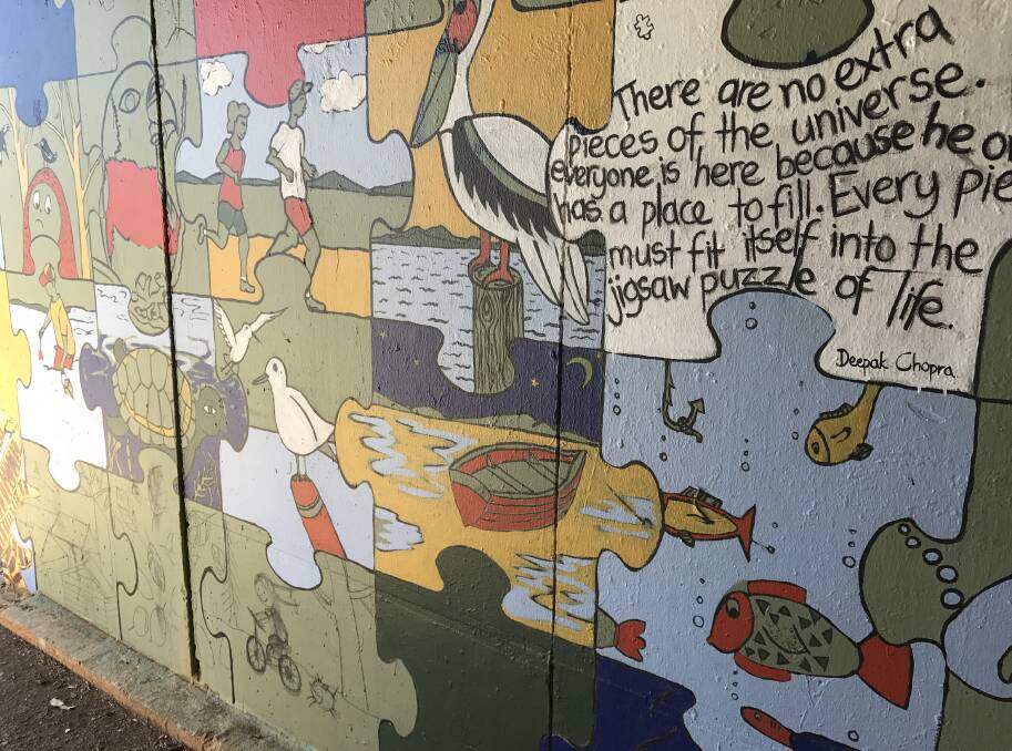 TUNNEL VISION: The cool Wellington Point mural.