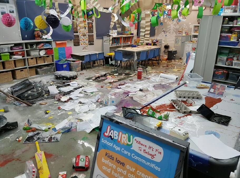 VANDALS STRIKE: Extensive damage has been done to Coolnwynpin State School by vandals.