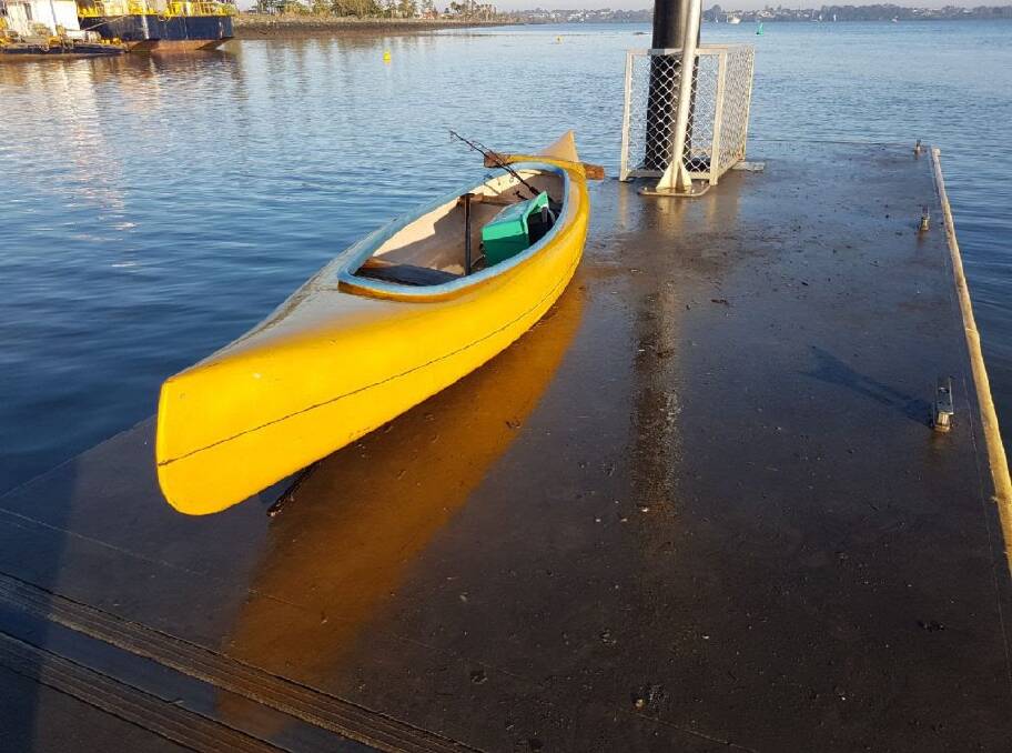 Police are checking to see if the owners of this canoe are safe.