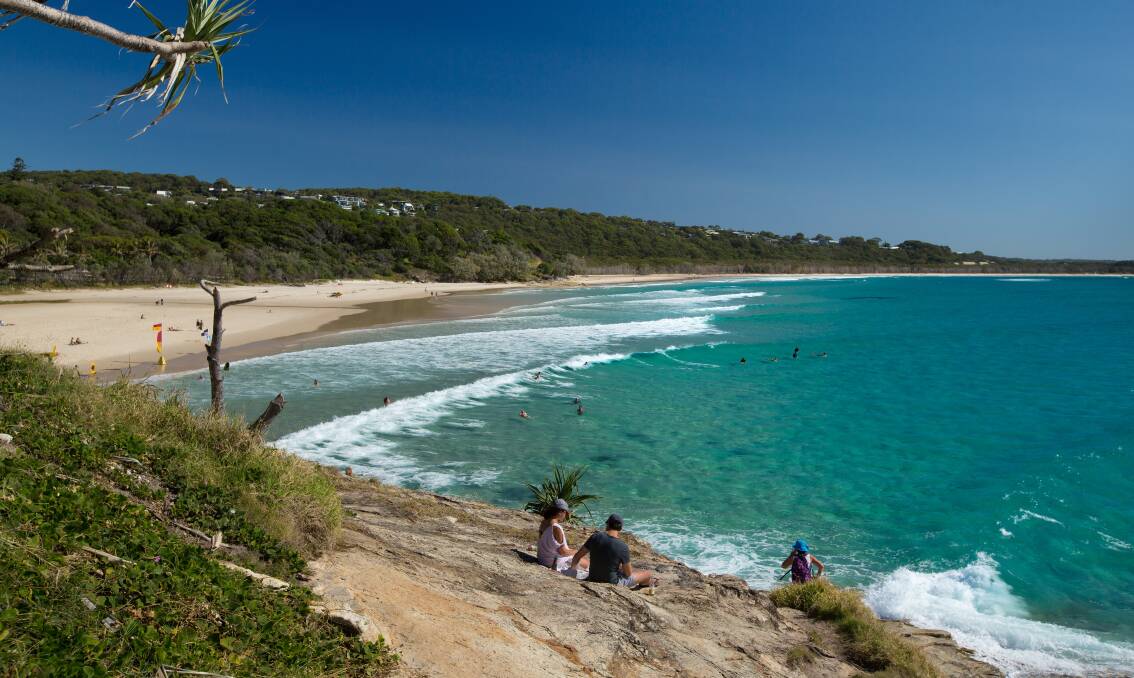 TOP SPOT: Cylinder Beach from its small headland.