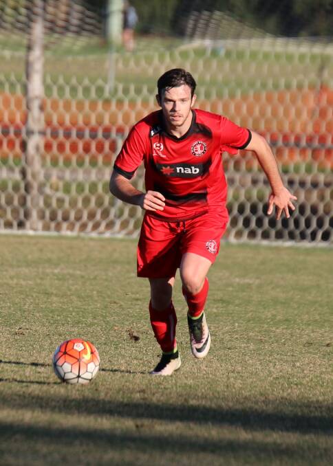 Redlands United's Grant Brix has been a consistent performer for the Red Devils this season. Picture: Ray Gardner