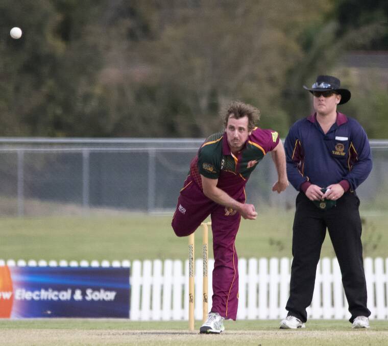 Redlands 1st Grade player Ryan LeLoux who took three wickets in Redlands' win over Gold Coast on Saturday.