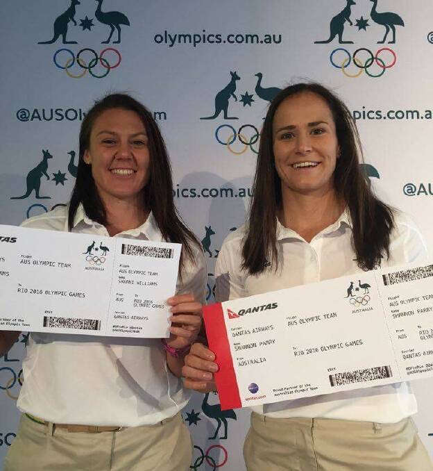 Australian Women's Rugby 7s Olympians Sharni Williams and Shannon Parry.