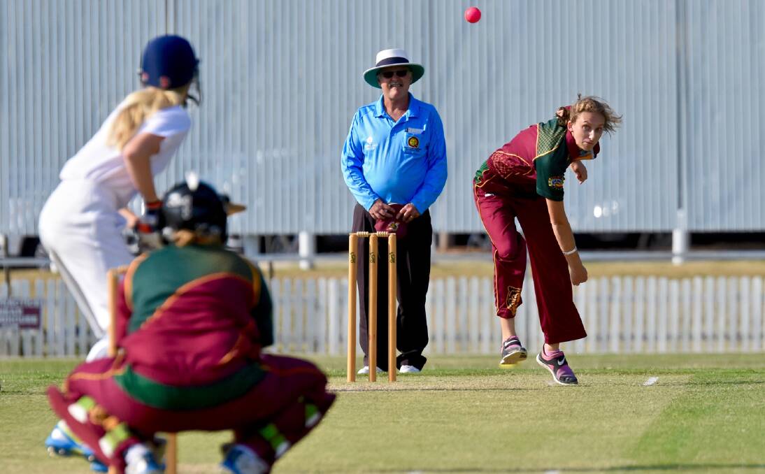 SUPERB FORM: Redlands Women’s 2nd Grade player Delyse Laycock took three wickets for 11 runs as Redlands came away with a win against Wests on Sunday. Picture: Alan Minifie