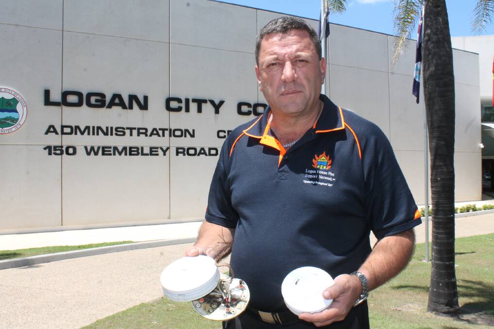 CHAMPION: Logan House Fire Support Network founder Louie Naumovski's battle to see legislation changed and photoelectric alarm systems made mandatory has finally paid off with legislation passing through Parliament on August 31. Photo: Samantha Stiller