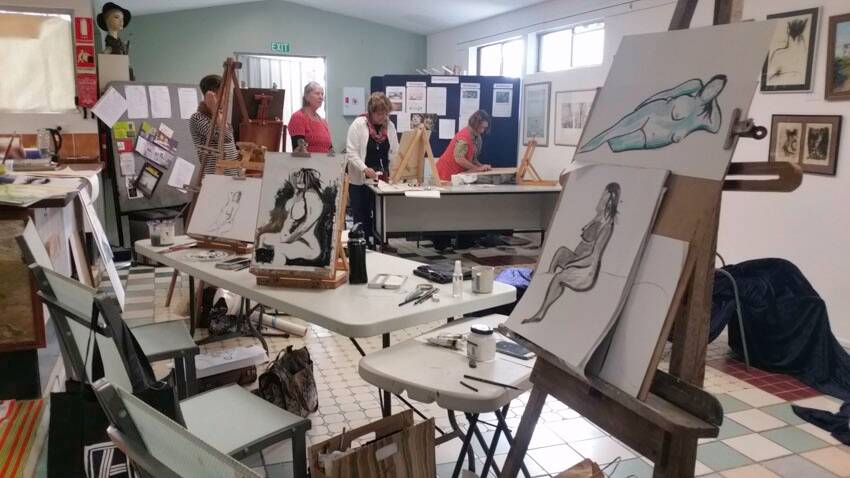 ART: The female form was recently celebrated at a workshop at Macleay Island Arts Complex. 
Photo: Supplied