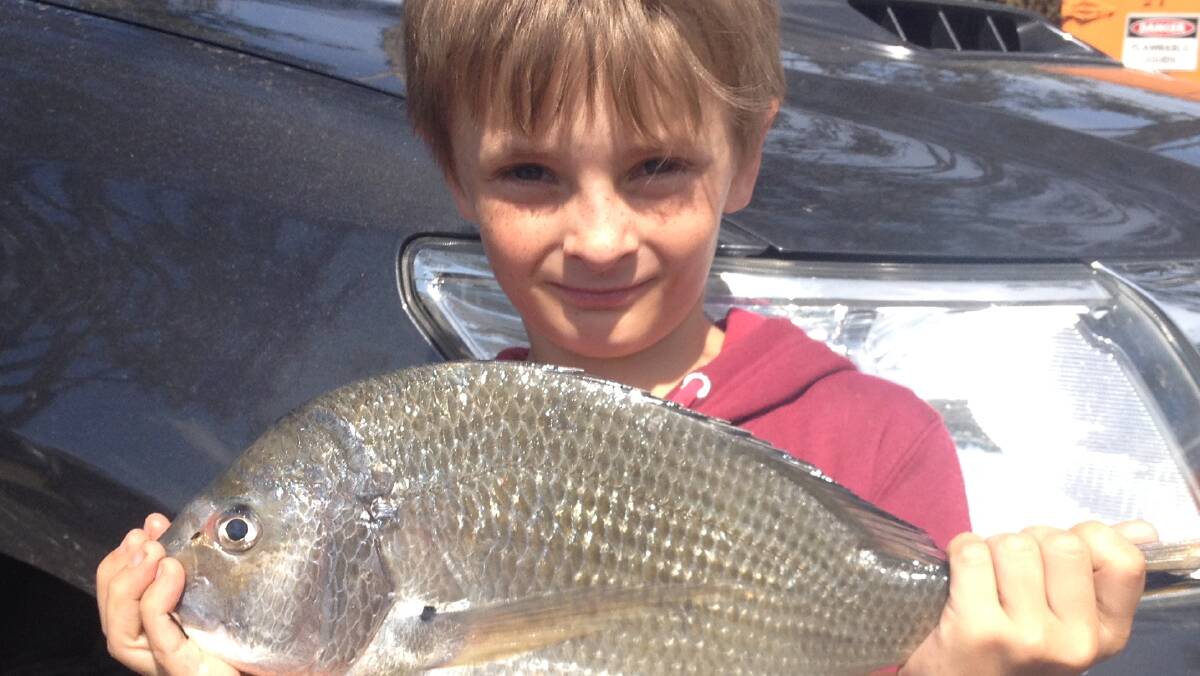 Max McPhee with a bream.