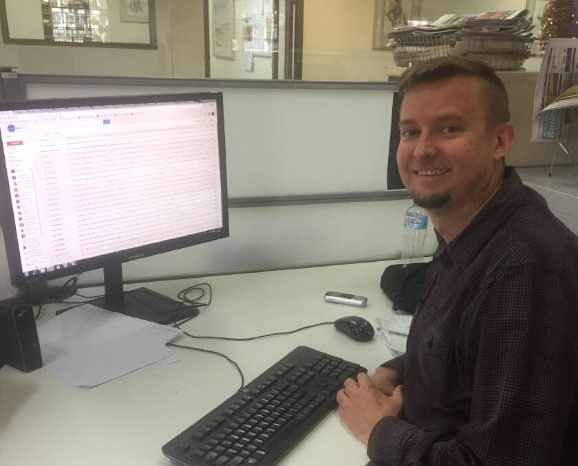 New face: Journalist Joshua Paterson has joined the newsroom at the Redland City Bulletin. 