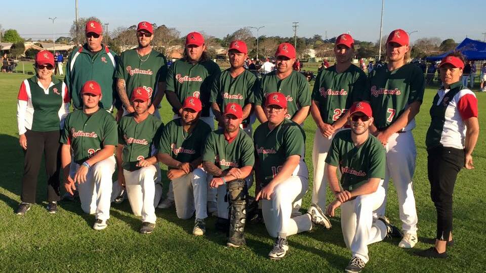 Successful team: A large contingent of players from the Redlands Green softball team were chosen for the Queensland Patriots side.