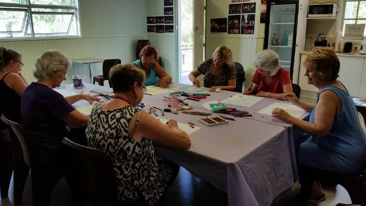 BENEFICIAL PROGRAM: Art therapy workshop participants get many benefits from the course. Photo: Supplied 