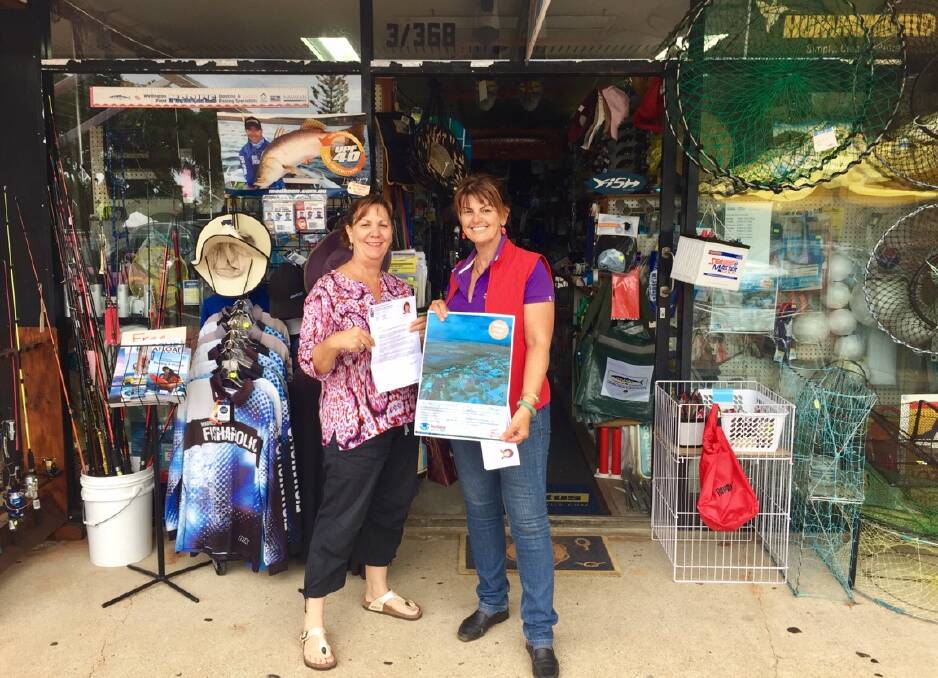 VILLAGE CONSULTATION: Deputy Mayor Wendy Boglary (right) in Wellington Point village with business owner Donna Joy.