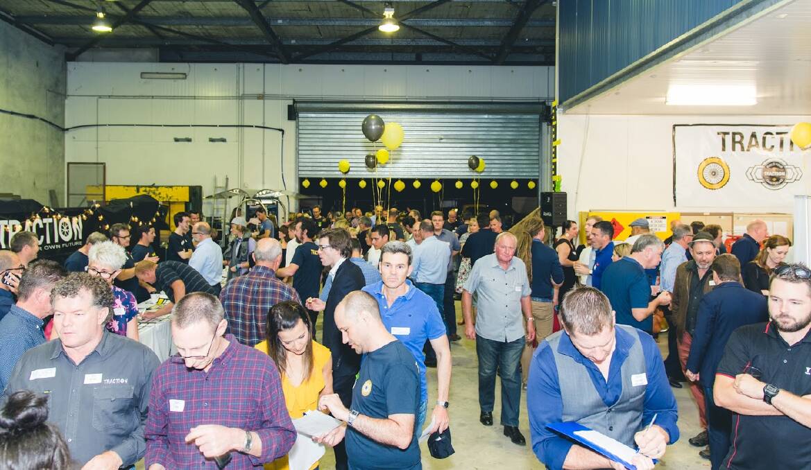 EVENT: Guests at the Canapes in the Shed event held by Traction. Photo: Supplied