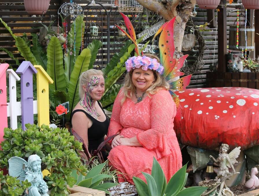 BRINGING JOY: Face and body painter Lorraine Halse, better known as Fairy Raine, with her daughter Karly Pacher. Photo: Cheryl Goodenough