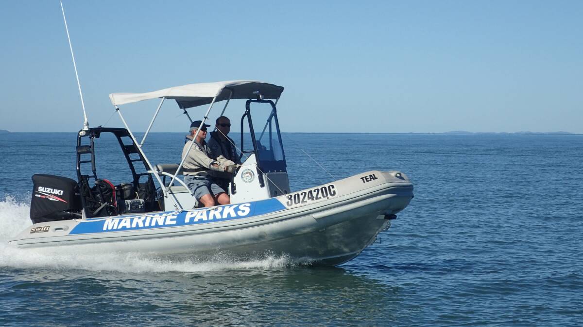 PATROL: Officers from Queensland Parks and Wildlife Services and Queensland Boating and Fisheries Patrol caught the brothers after keeping them under surveillance for two days. Photo: Queensland Government