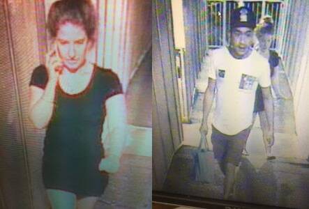 SEARCH: Police are trying to identify this man and woman as part of their investigation into an assault.