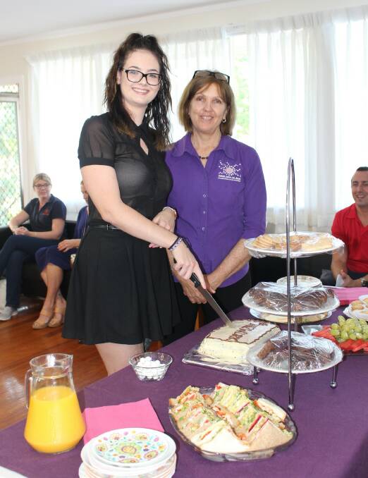 LAUNCH: Program participant Neneh Gleeson with Redlands Centre for Women project co-ordinator Kerri Long. Photo: Supplied
