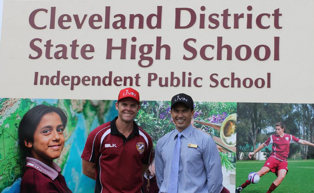 PROACTIVE: Cleveland District State High School physical education teacher Tim McKennariey and deputy principal Sam Porteous are at the forefront of the drive to create awareness about mental illness. Photo: Cheryl Goodenough