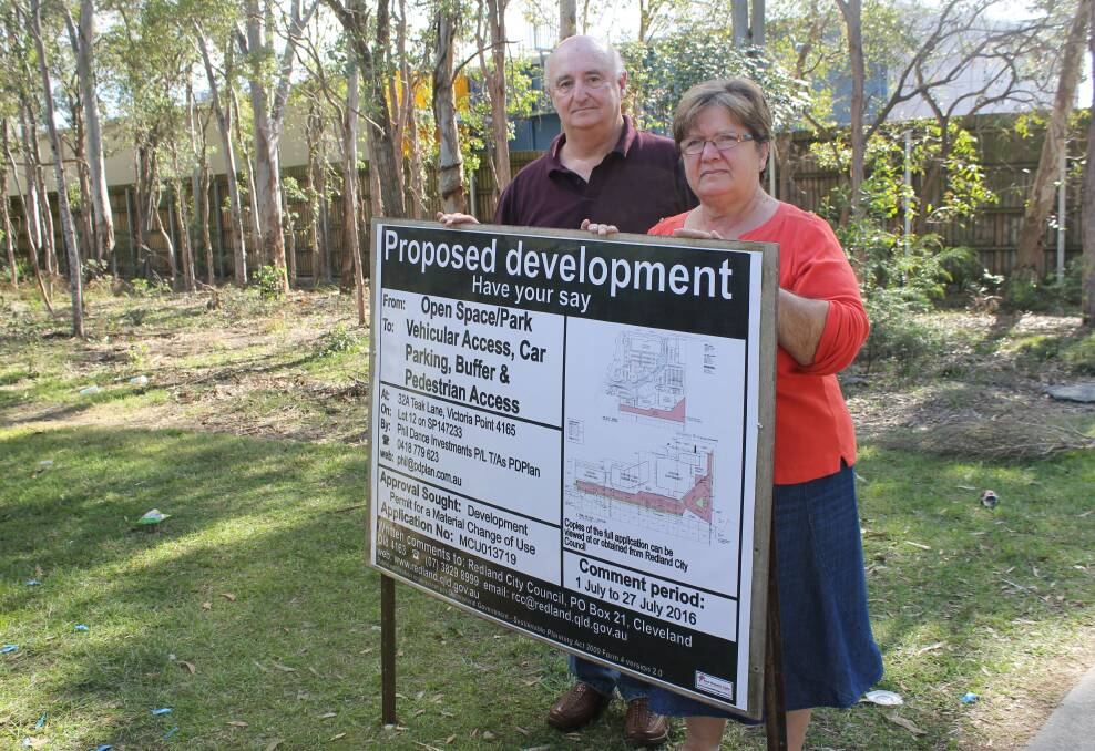 GUTTED: Martin and Maria Sealey are gutted that Redland City Council's attempt to take back land in Victoria Point has been refused by the state government. Photo: Cheryl Goodenough