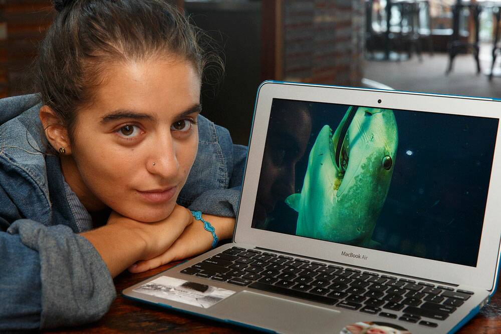 Film-maker: Madison Stewart, who is known as Shark Girl, will be at Wildlife Queensland Bayside's Cicada Award premiere screening and presentations on Friday.