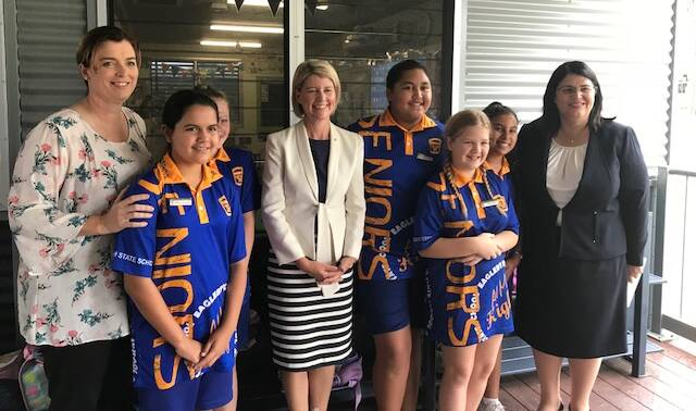 AT THE LAUNCH: Education Minister Grace Grace at the program launch at Eagleby South State School. Photo: Supplied