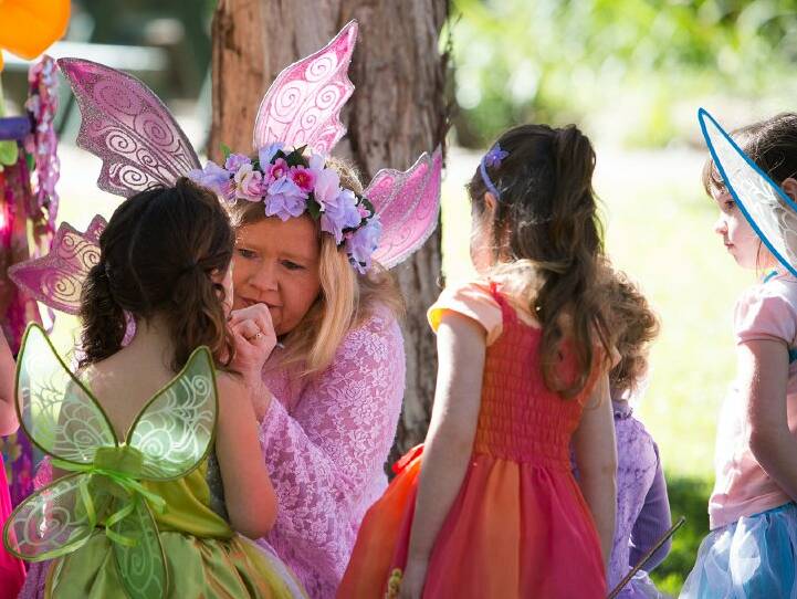MAGICAL: Fairy Raine brings joy to children with her creative face painting.